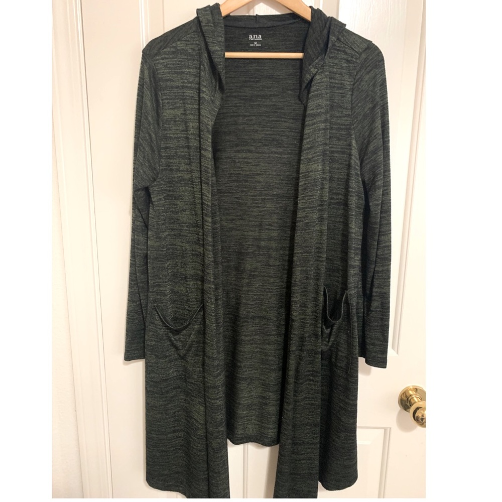 Long Green Duster Hoodie
